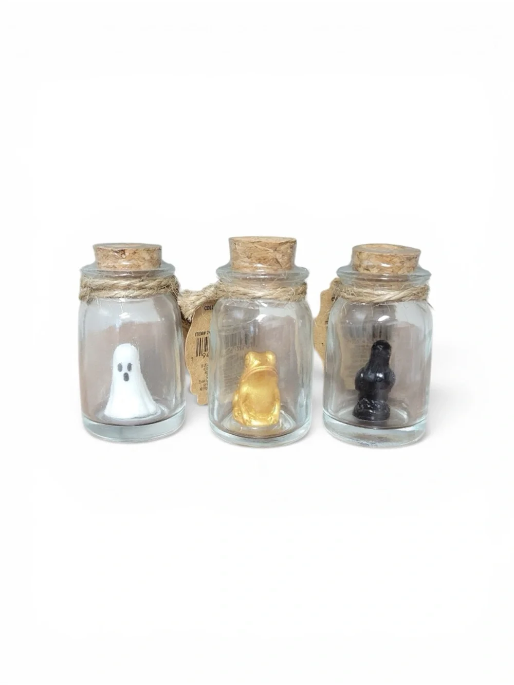 Halloween Mini Potion Bottle Adopt a Ghost , Frog & Crow Glass Jar 2026 Set